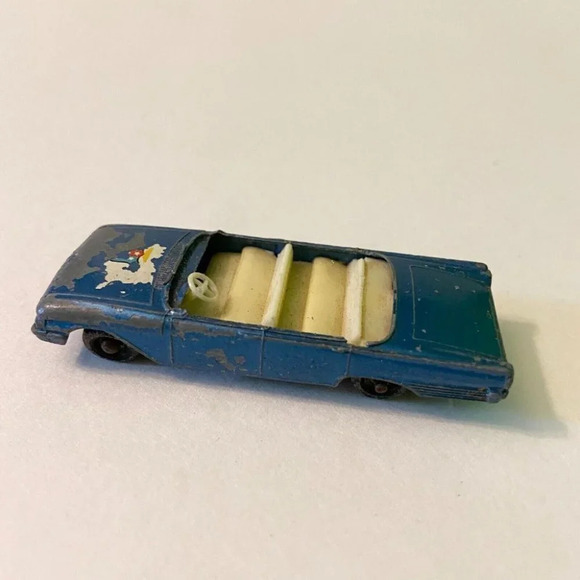 Vintage Lesney Ford Fairline Police Car and Pontiac Convertible  Diecast Toys - Picture 9 of 12